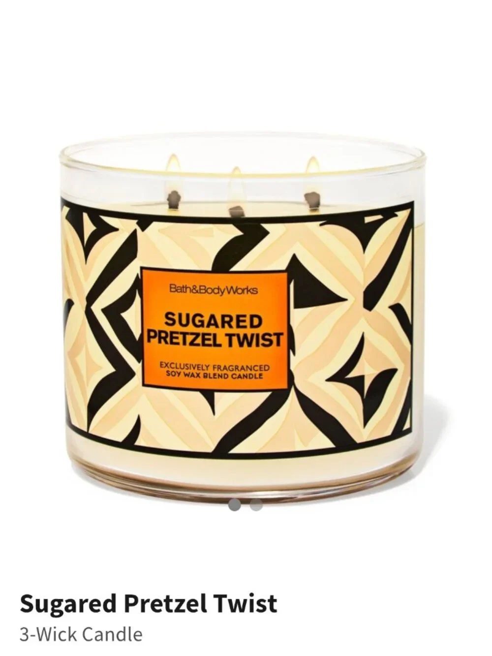 Sugared Pretzel Twist Candle
